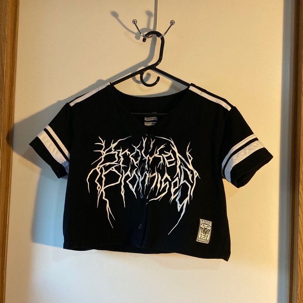 Black Graphic Kids Jersey